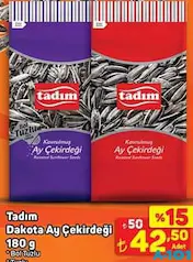 TADIM BOL TUZLU SİYAH AY ÇEKİRDEĞİ 180 GR fiyat ve kampanya bilgisi